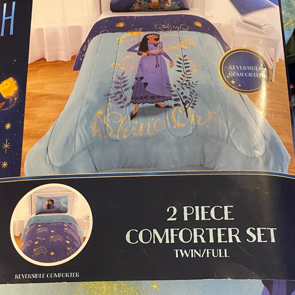 Disney Purple and Blue Comforter Set